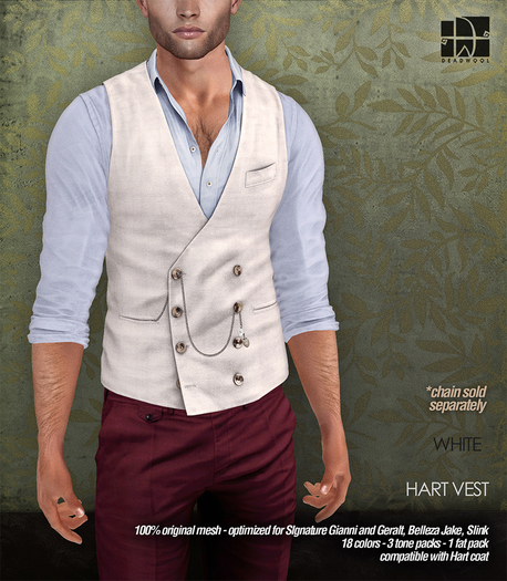 [Deadwool] Hart vest - white