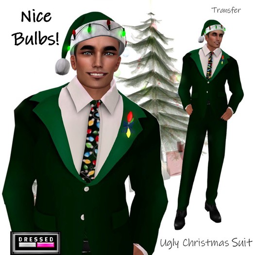 ::DBL:: Nice Bulbs Ugly Christmas Suit XL-XS Sizes