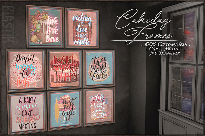 :[P]:- Cakeday Frames