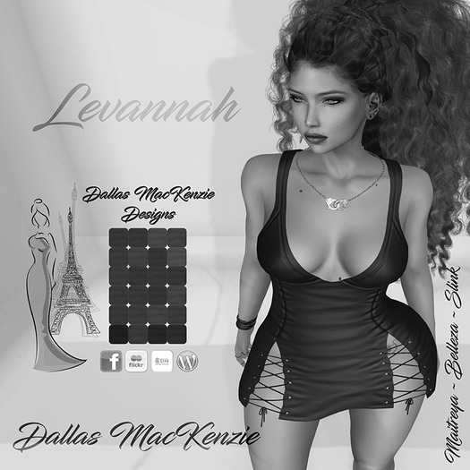 [Dallas MacKenzie] Levannah Laced Leather Mini - DEMO
