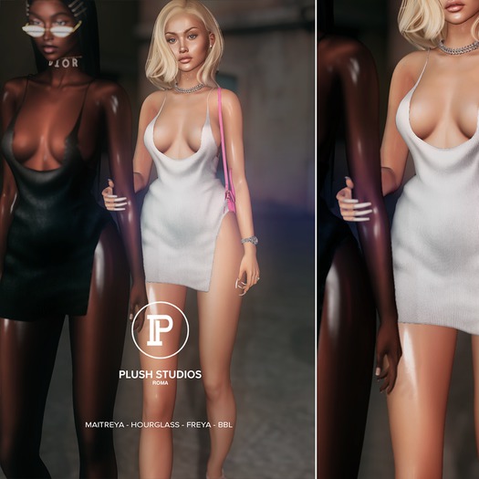 PlushStudios. Alaia Ribbed Dress - FATPACK