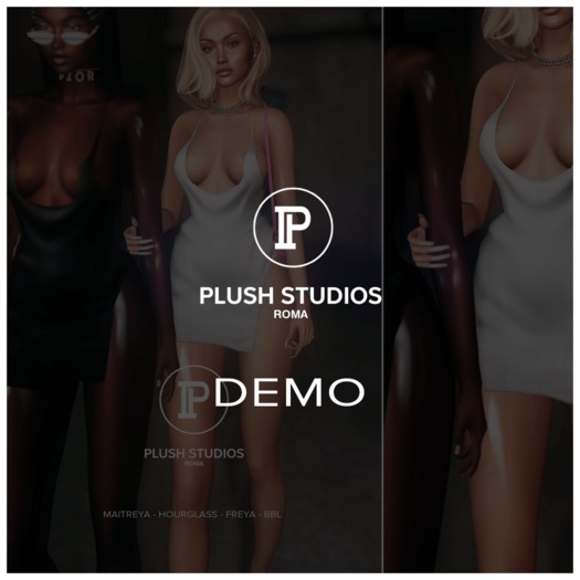 PlushStudios. Alaia Ribbed Dress - DEMO