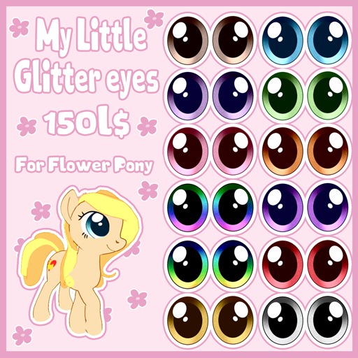 Glitter Eyes for [FP] flower pony avatar