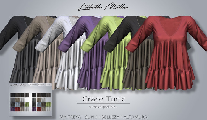 LM GRACE Tunic - Leather & Silks - MULTIPACK