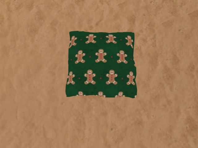 ginger bread green cushion