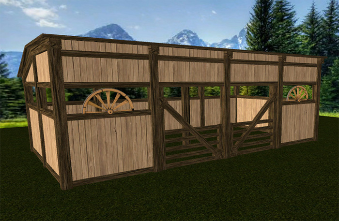 :::: WDE ::::  Small Horse Shelter