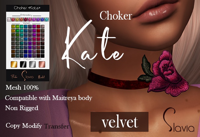Slavia Choker "Kate" Velvet