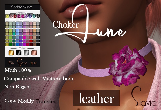 Slavia Choker "June" Leather