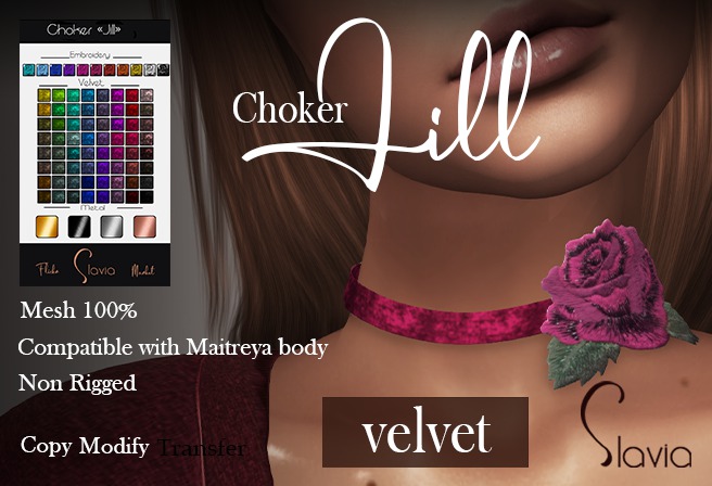 Slavia Choker "Jill" Velvet