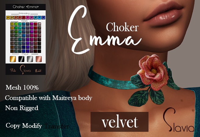 Slavia Choker "Emma" Velvet