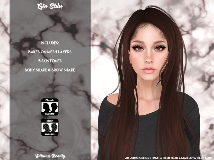 Autumn Beauty / Glo Skin (Bakes On Mesh)