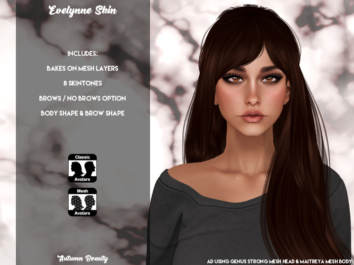 Autumn Beauty / Evelynne Skin (Bakes On Mesh)