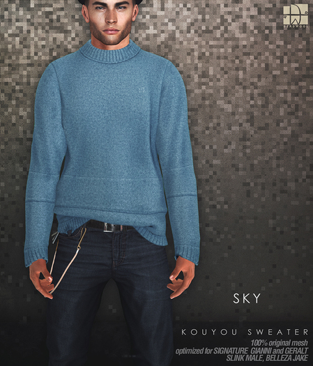 [Deadwool] Kouyou sweater - sky