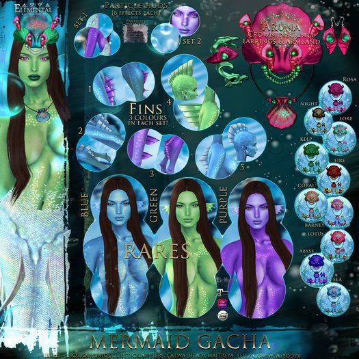 -Elemental- 'Aruna' Jewelry Set - Rosa