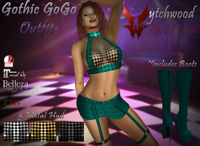 W-AD Gothic GoGo Teal Boxed