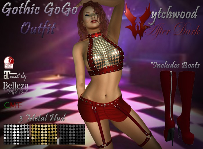 W-AD Gothic GoGo Red Boxed