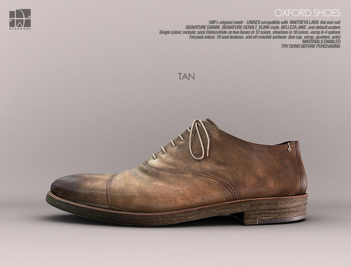 [Deadwool] Oxford shoes - tan