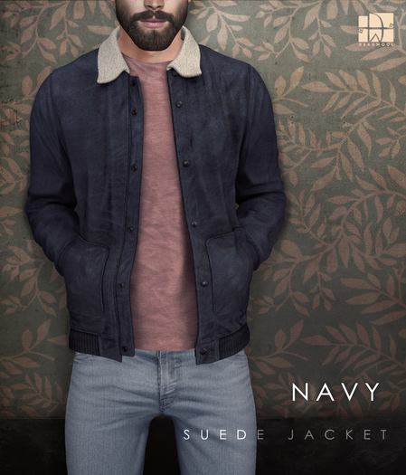 [Deadwool] Suede jacket - navy