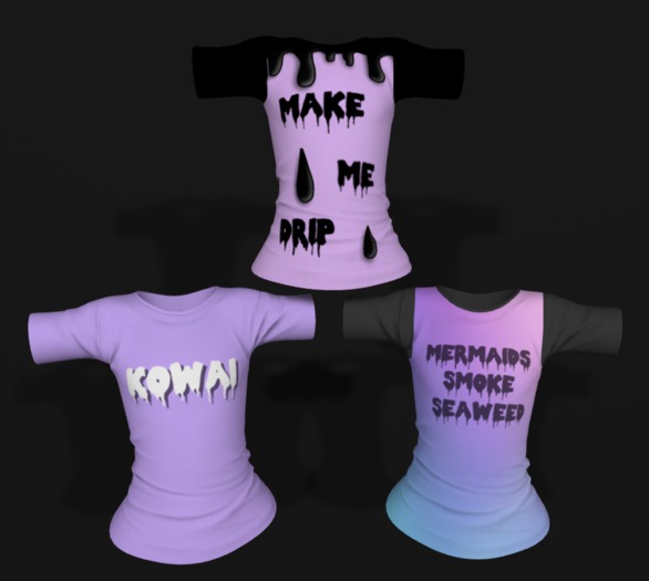 ~Envy Doll~ Snokra Basic T Pastel Goth Texture Mods