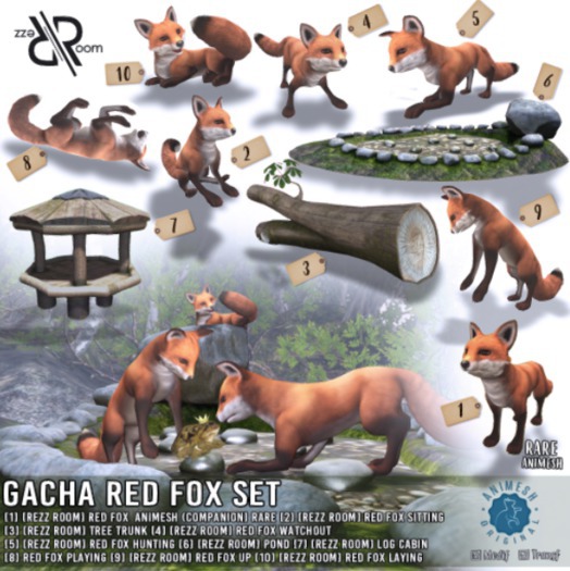 [Rezz Room] Box Red Fox Laying