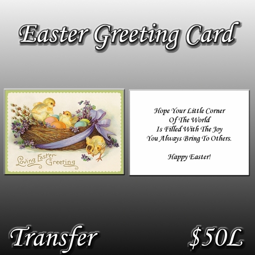 Easter Greeting Card - Chicks   tagEaster