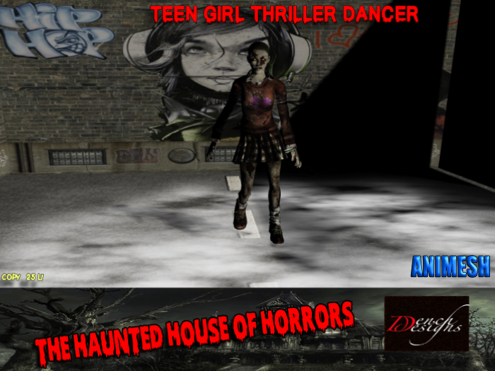 *Dench Designs* Animesh Zombie Teen Thriller Dancer