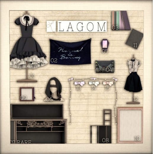 LAGOM - Ghotic Glam - [Makeup bag]#04 