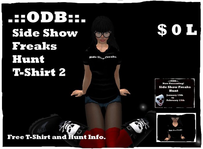 .::ODB::. Side Show Freaks Hunt T-Shirt 2 {Boxed}