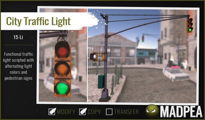 MadPea City Traffic Light [Add Me!] Boxed