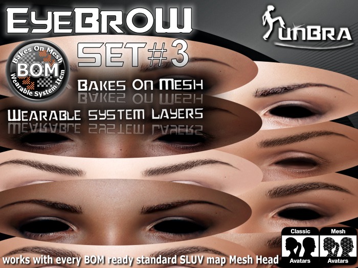 :unBra: Eyebrows BOM Set #3