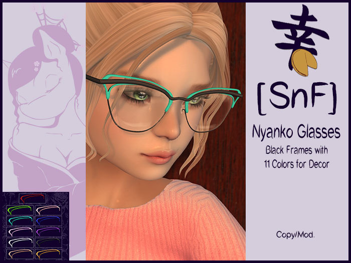 [SnF] Nyanko Glasses BLACK