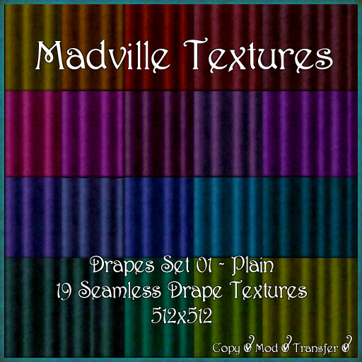 Madville Textures - Drape Textures - Plain Set 01