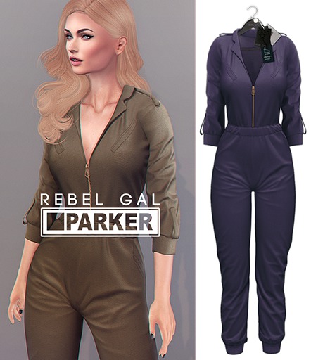 Rebel Gal x Parker :: 90s Military Coveralls Lavender.