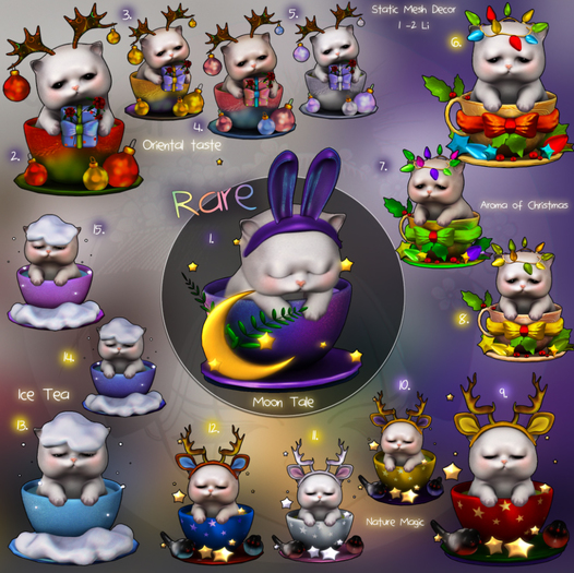 15.Yokai - Tea and Kittens - Ice tea (purple)