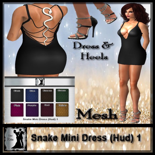 ! Snake Mini Dress (Hud) 1