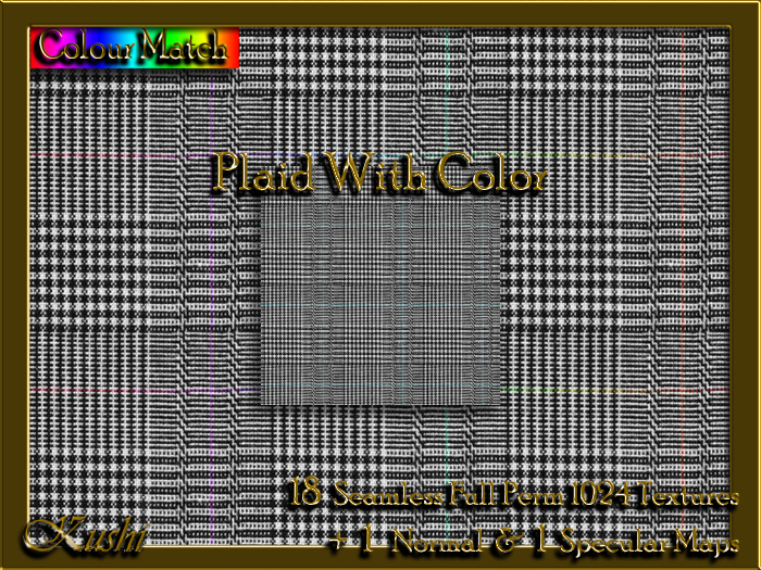 Plaid With Color Textures