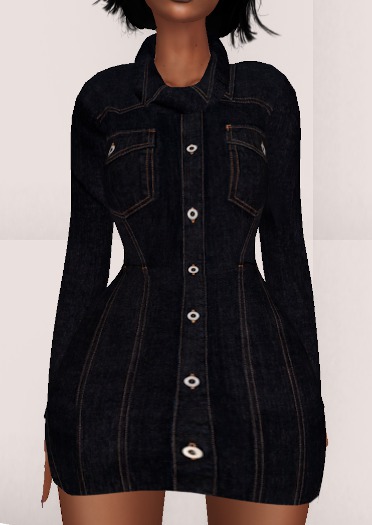 .::: Nor Seven :::. Ridona Denim Deep Dress