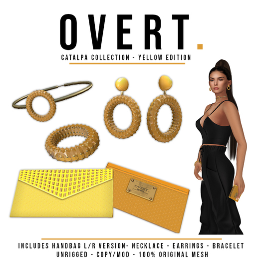 Overt. Catalpa Collection - Yellow (Wear to Unpack)