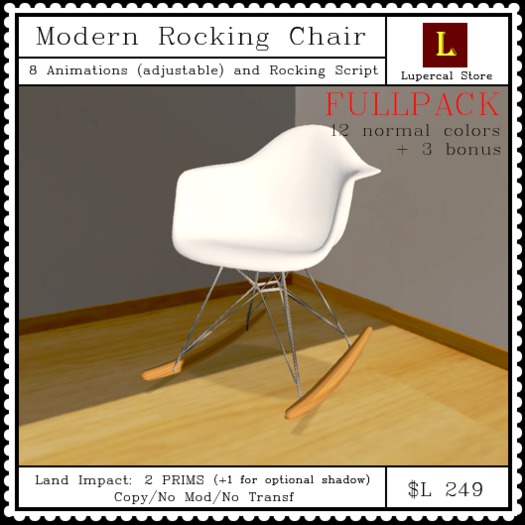 Lupercal Store - Modern Rocking Chair - FULLPACK