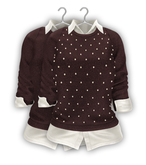 erratic / kim - top / brown (maitreya,lara petite)
