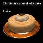 Christmas caramel jelly cake