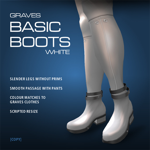 GRAVES Basic Boots - White