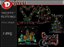 ^^Dejavu^ Full Perm Rhinestone Christmas Png 07