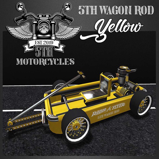 5TH~  Wagon Rod ( Yellow )