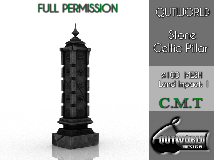 .::QUTWORLD Stone Celtic Pillar::.FP Unpack (ADD)