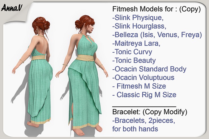 Anna.V _Greek dress Mrs. Klimin_08 _ Slink, Belleza, Maitreya, Tonic, Ocacin,  Fitmesh, Classic