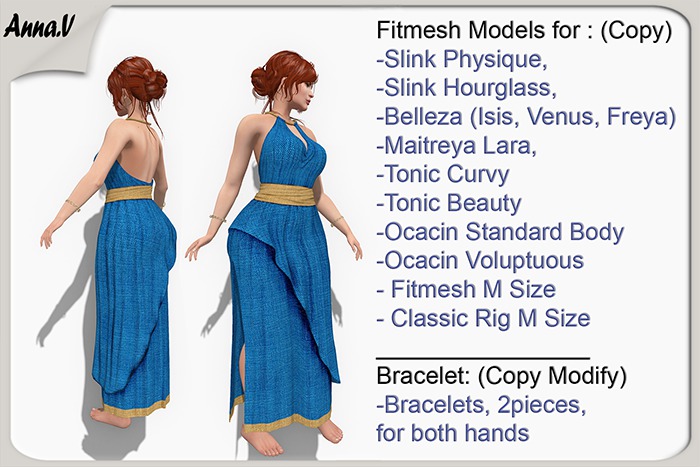 Anna.V _Greek dress Mrs. Klimin_06 _ Slink, Belleza, Maitreya, Tonic, Ocacin,  Fitmesh, Classic