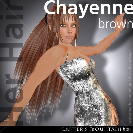 Chayenne Brown Female Hair (with head band) - Resell
