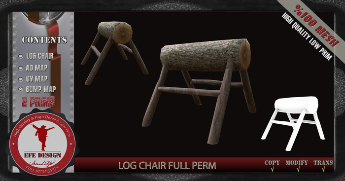 Log Chair Full Permission ADD