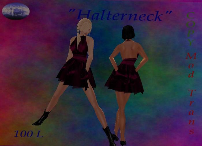 ♀ ♥  Halter Dress by Polar Design RICH PURPLE ♀ ♥  SALE PRICE